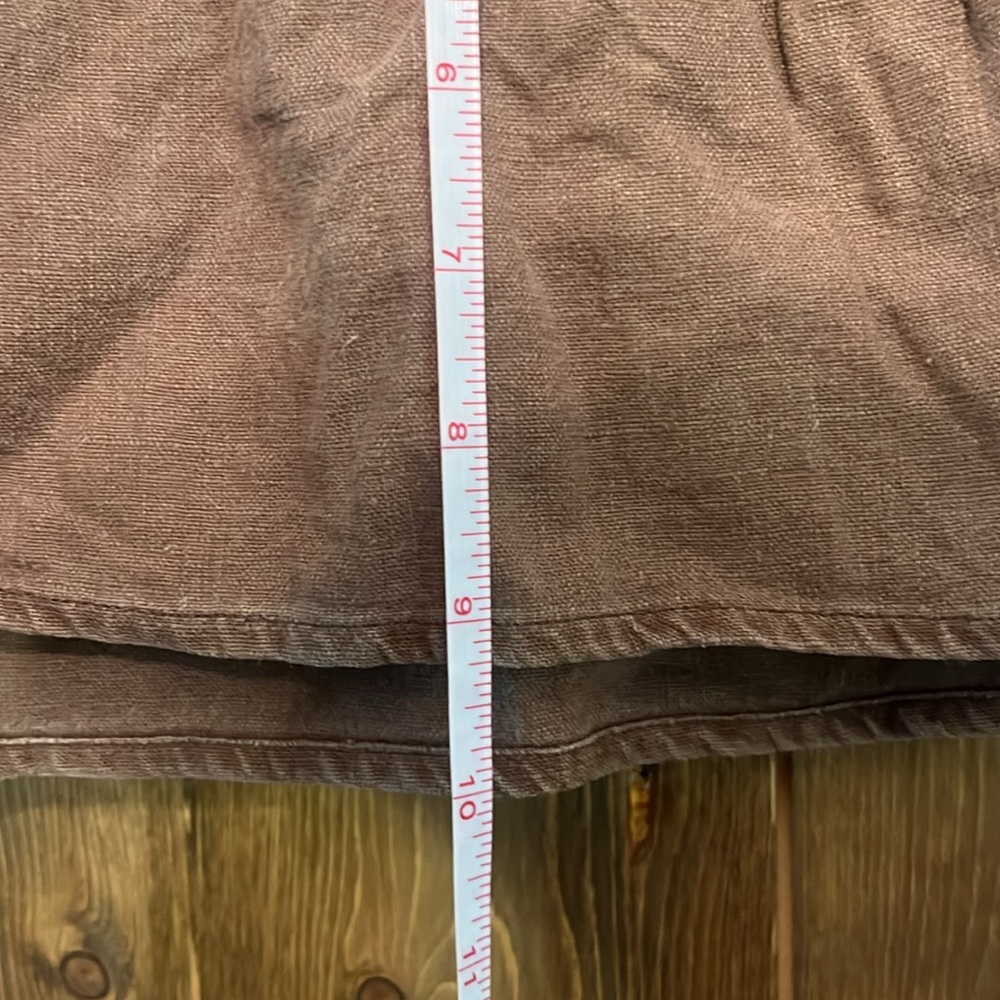 Vintage drawstring Hollister Women's Chocolate Mini Skirt size 1 - Picture 6 of 9